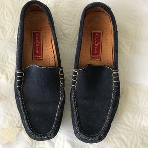 COLE HAAN BLUE SUEDE LOAFERS